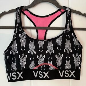 VSX Victorias Secret Zebra Print Sports Bra
